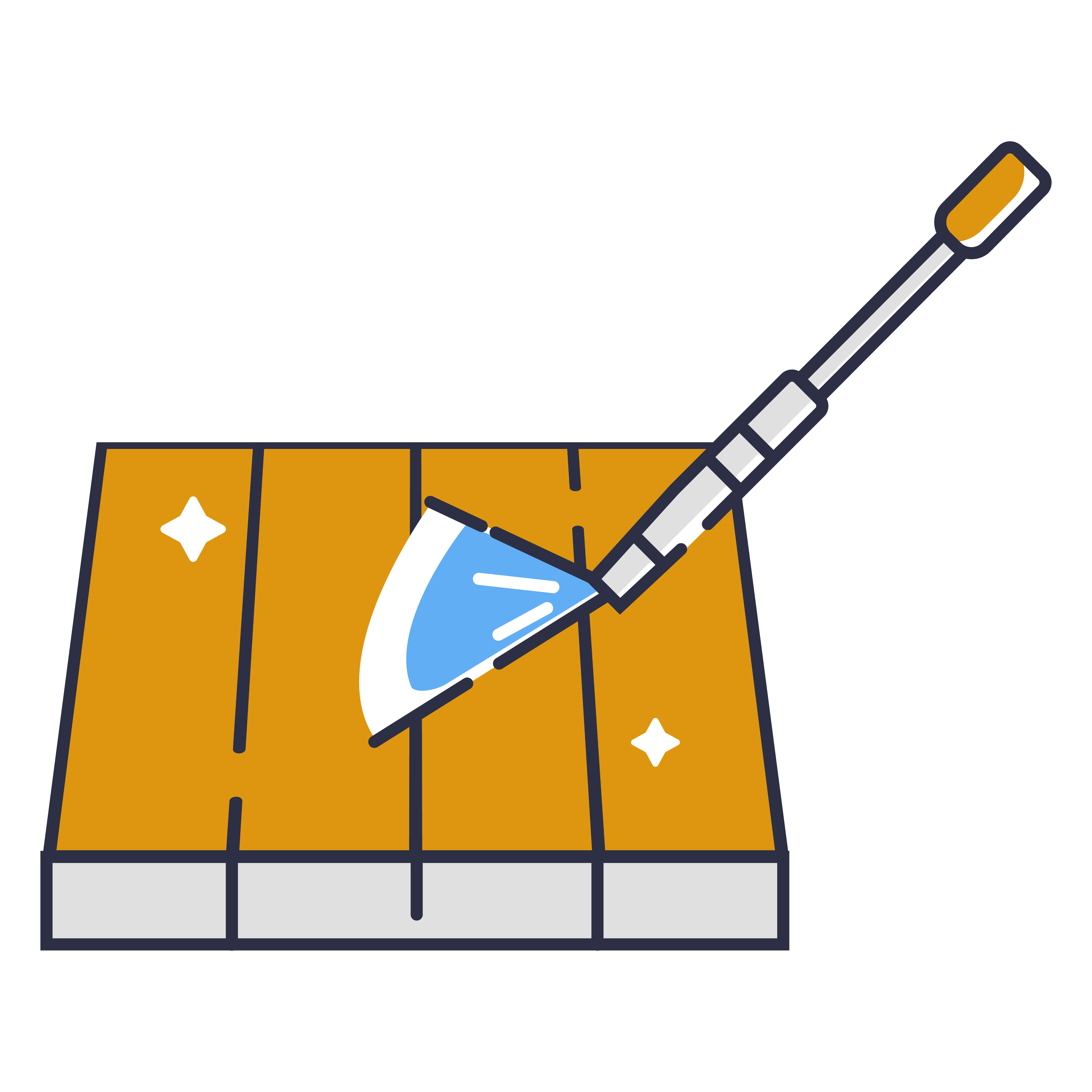 Deck Cleaning Icon Image
