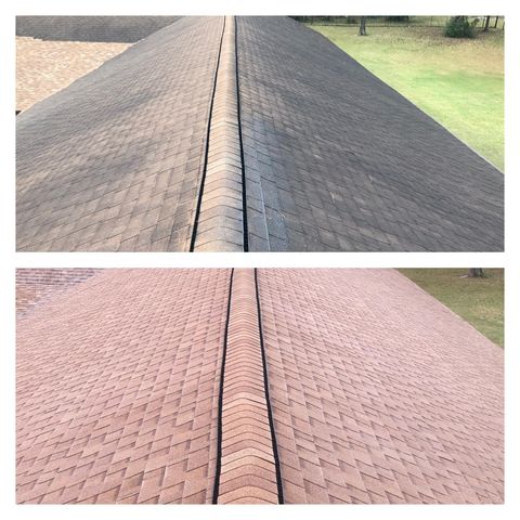 Hamilton Ontario Roof Washing Before And After