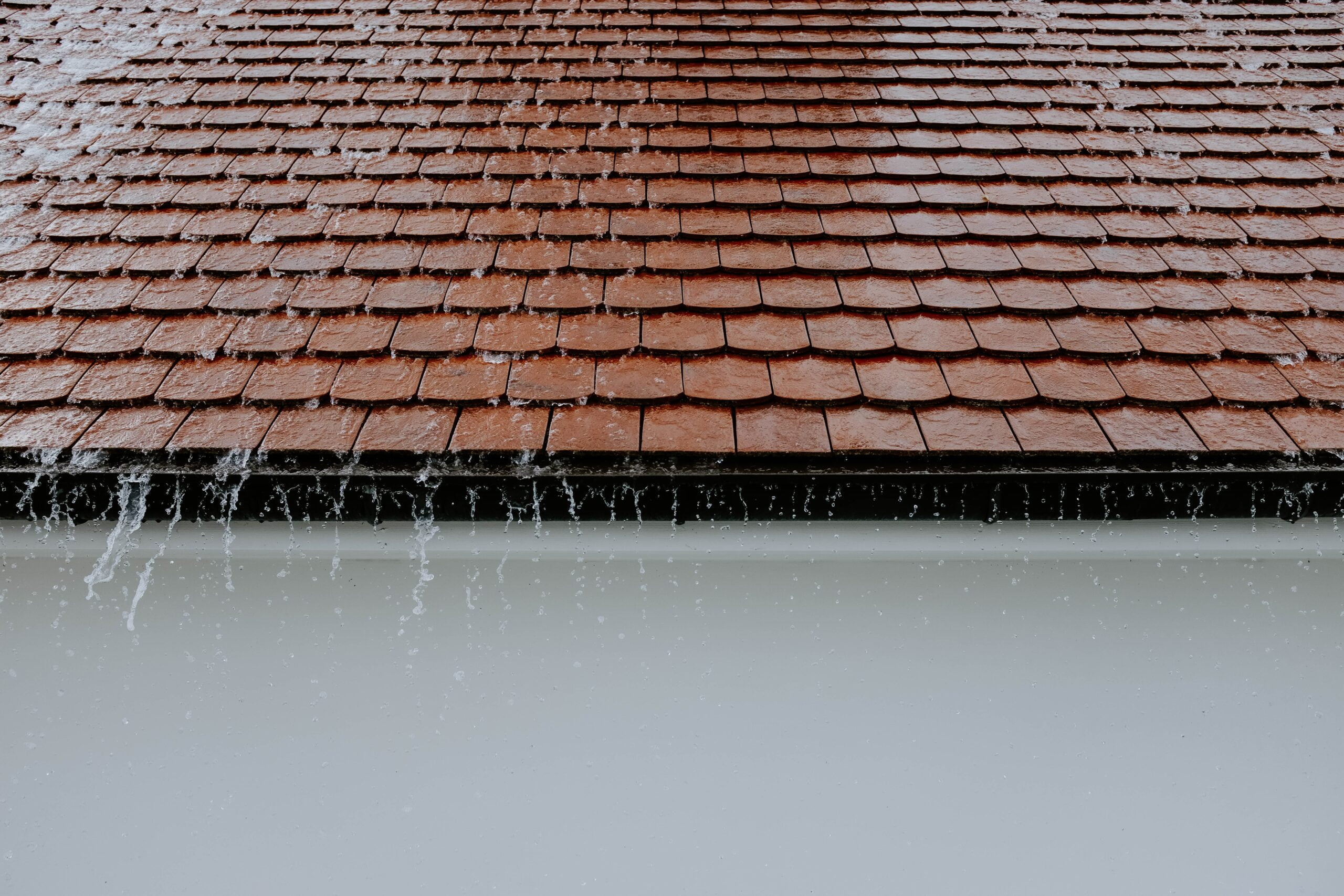 Roof Being Cleaned During Service In Hamilton Ontario